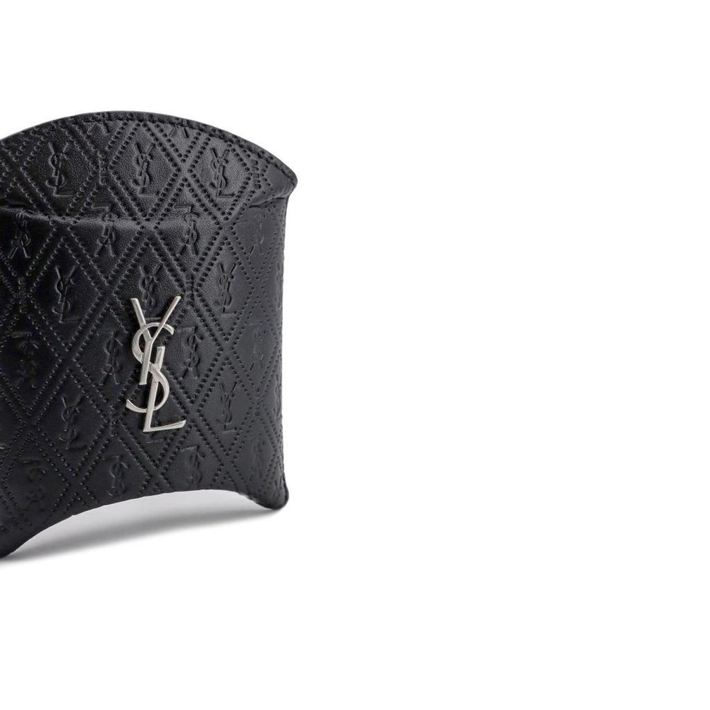 Saint Laurent - Étui Airpods Cassandre - Homme - Black
