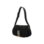 Versace Satin Shoulder Bag - Black - Femme