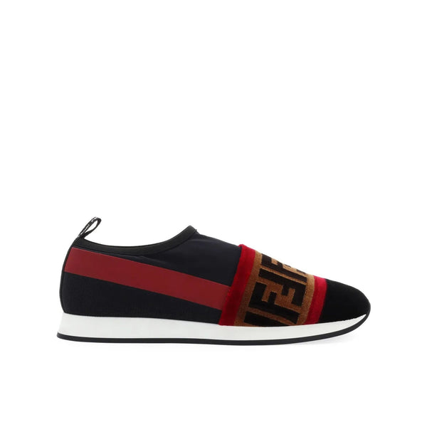 Baskets Fendi Logo - Black - Femme