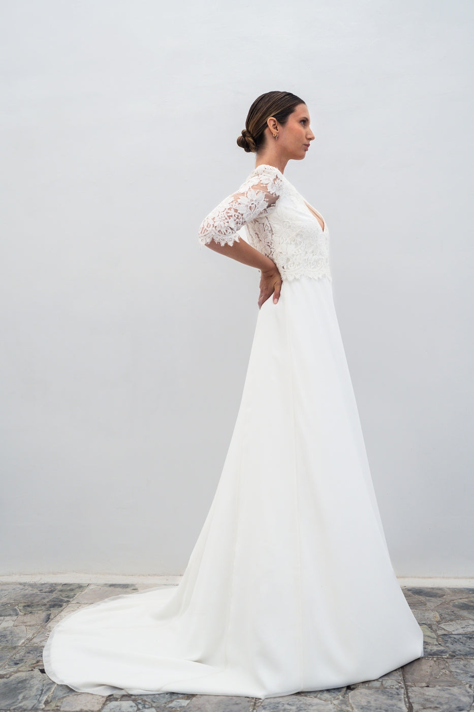 Robe De Mariée Rose - Blanc Soie