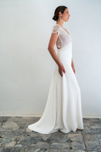 Robe De Mariée Opéra Sans Mousseline - Blanc Soie