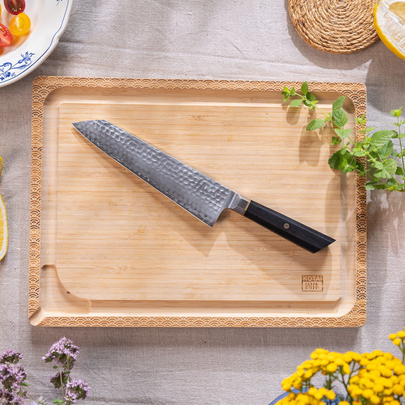 Collection Bunka San-Mai - Set Complet Nomade 6 Pièces : 4 Couteaux + 2 Accessoires