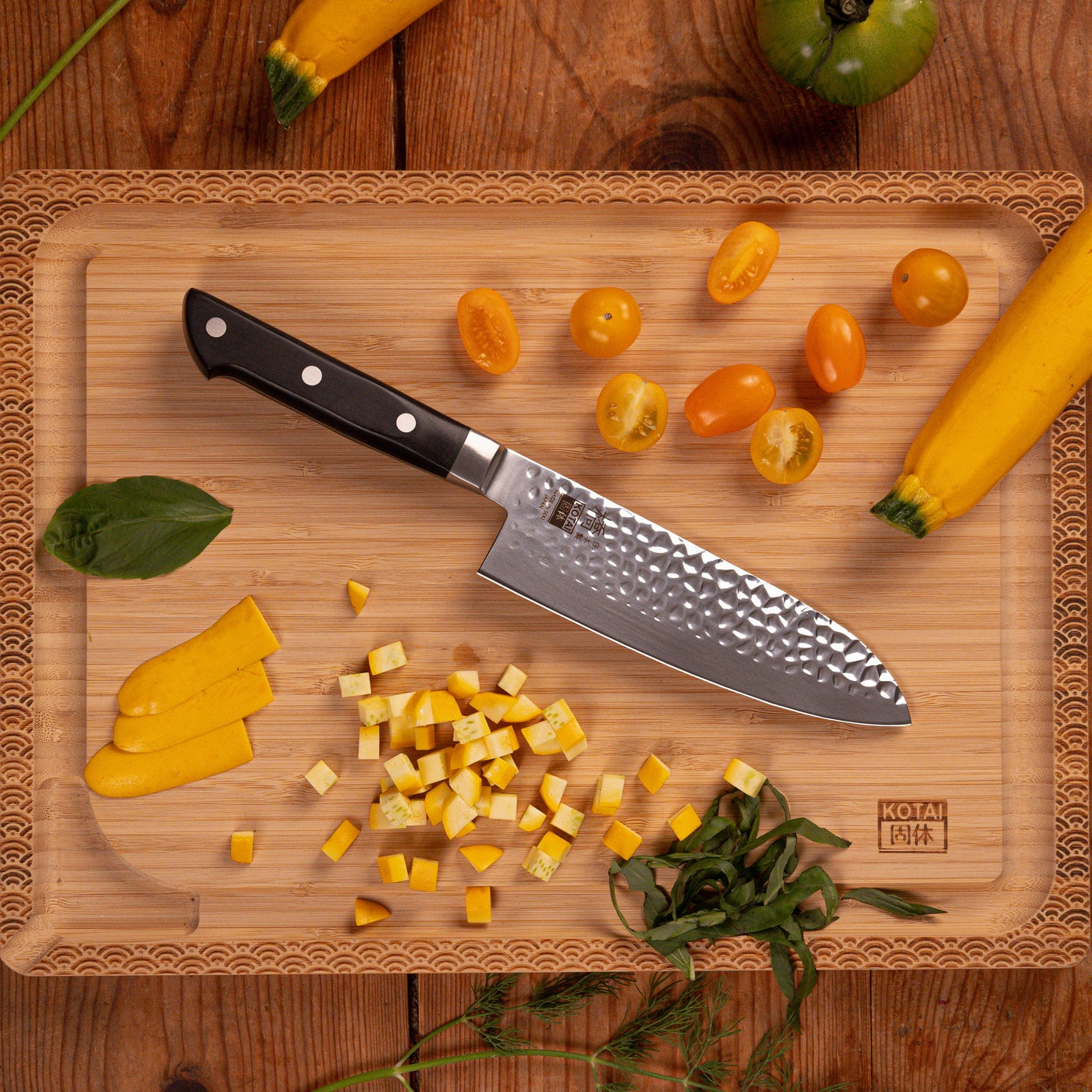 Collection Hashi Tsuchime - Set de Base Deluxe 4 pièces - 2 couteaux + 2 accessoires