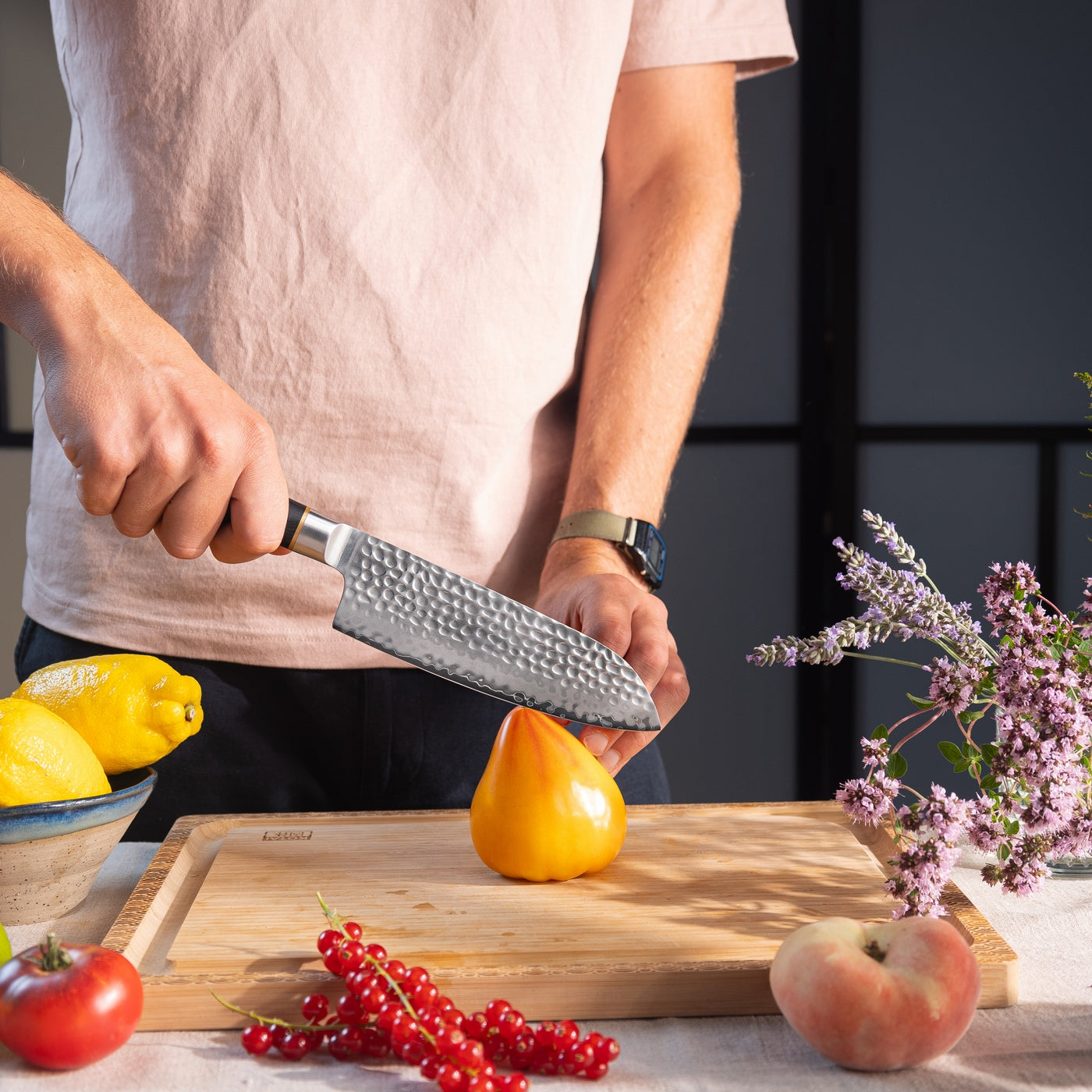 Collection Pakka San-Mai - Couteau Santoku - 18cm