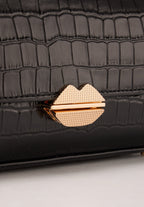 Petit Sac With A Kiss -  Noir