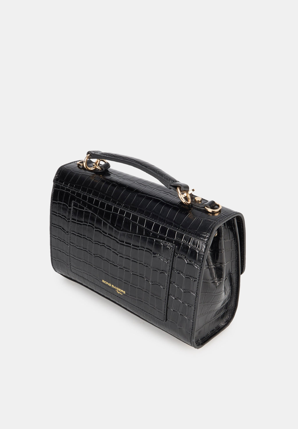 Sac With A Kiss - Croco Noir