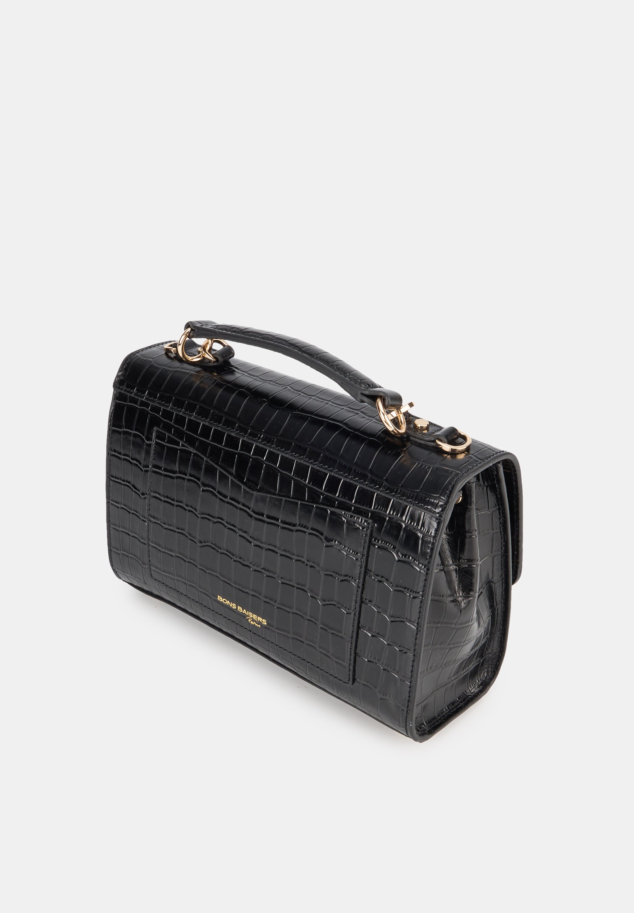 Sac With A Kiss - Croco Noir