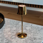 Emily - Lampe De Table Sans Fil - Acier - Doré