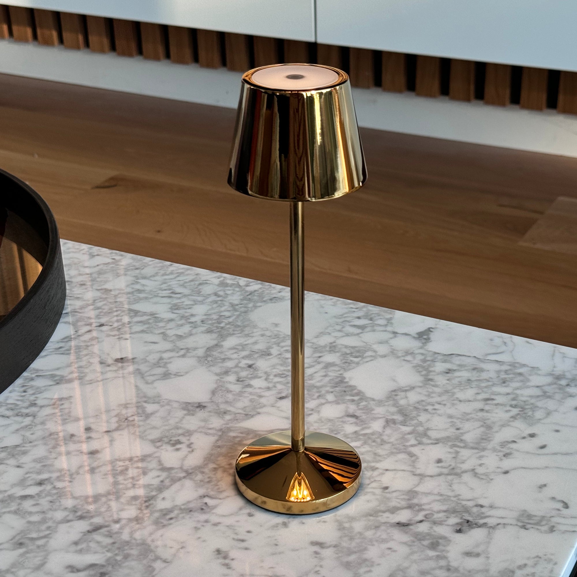 Emily - Lampe De Table Sans Fil - Acier - Doré