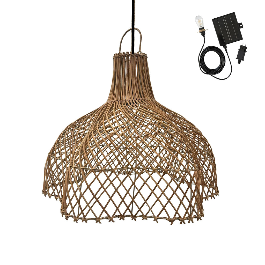 Aria - Suspension Solaire - Rotin - Beige