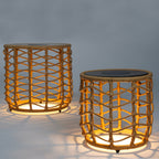 Nerita - Décoration Lumineuse Solaire - Polyrotin - Marron