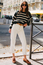 Pull Ciste Kaki Ecru