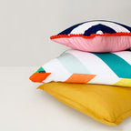 Housse De Coussin Décoratif Happy Stripes - Multicolore