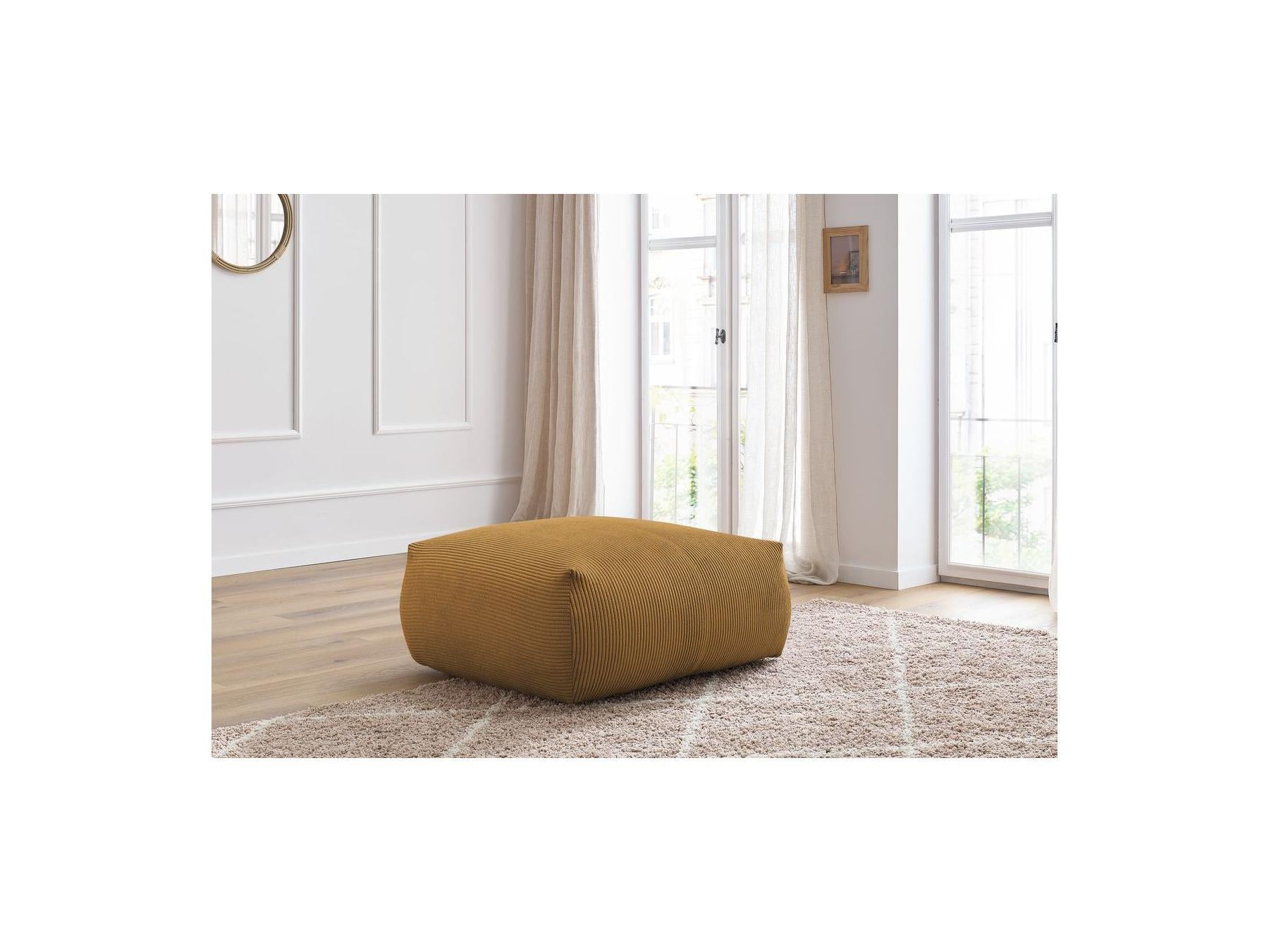 Voltaire - Pouf Carré - Velours Côtelé