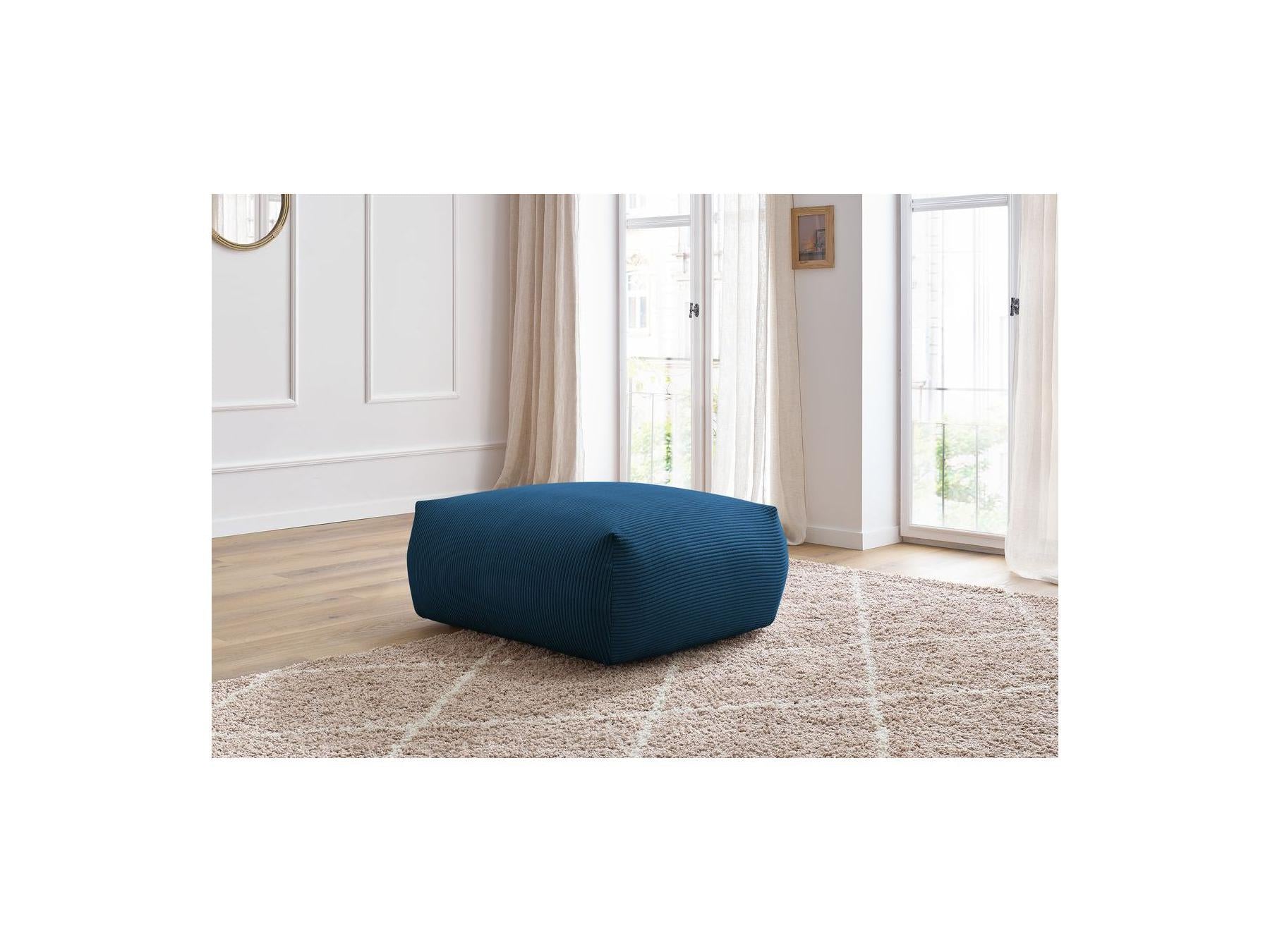 Voltaire - Pouf Carré - Velours Côtelé