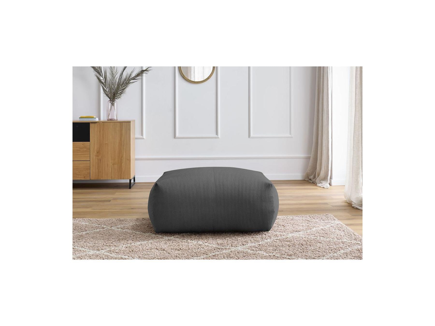 Voltaire - Pouf Carré - Velours Côtelé