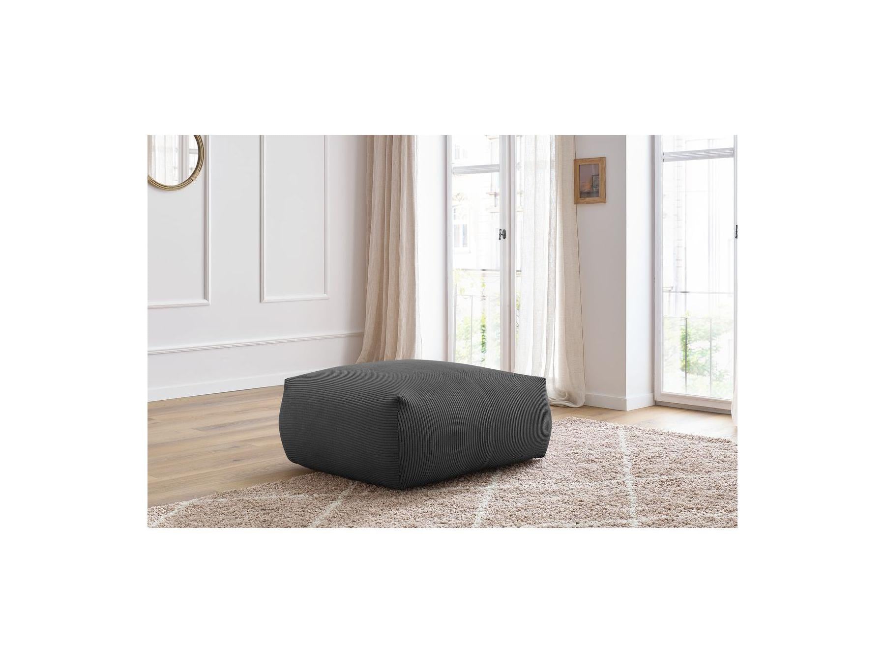 Voltaire - Pouf Carré - Velours Côtelé