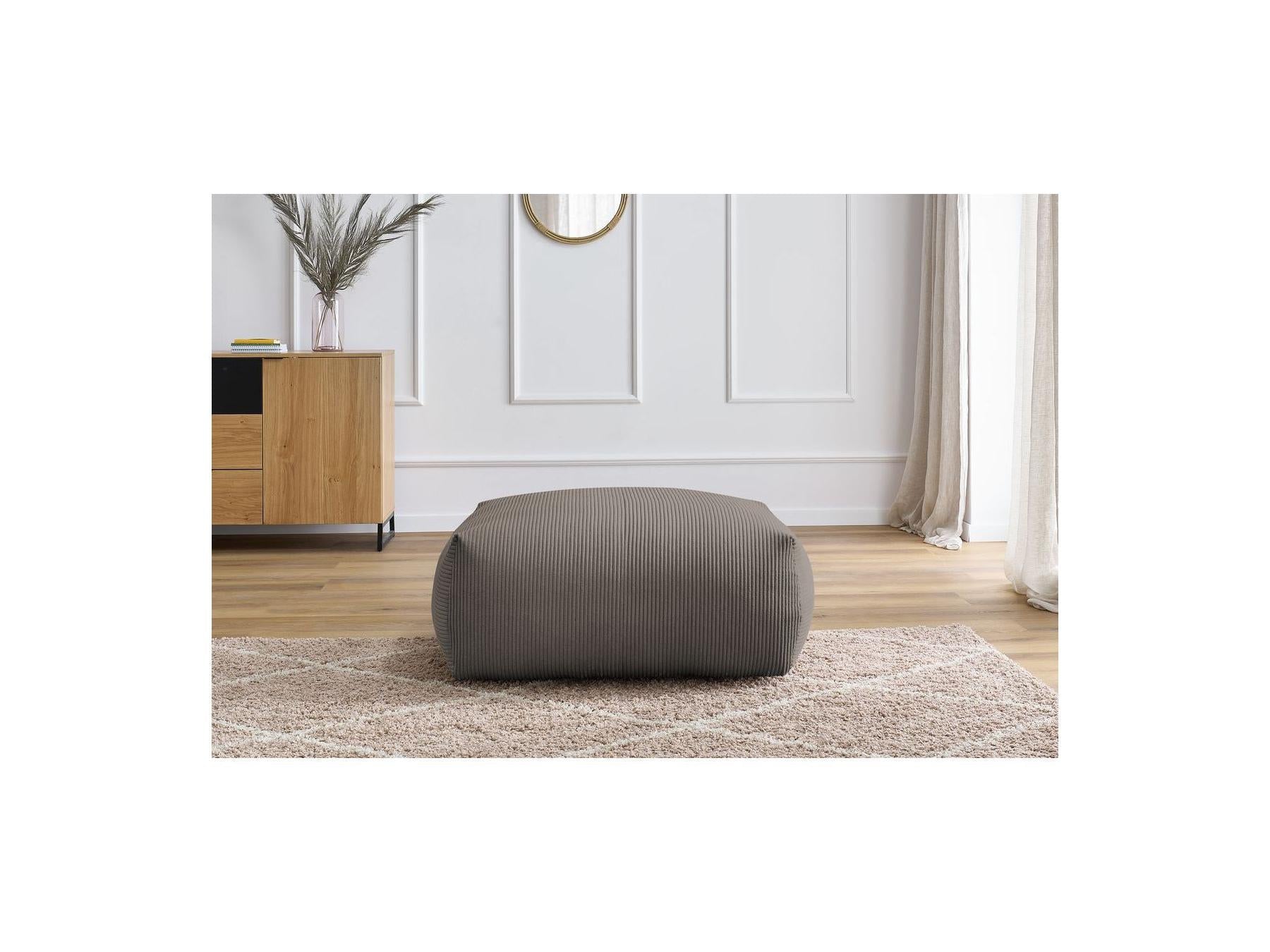 Voltaire - Pouf Carré - Velours Côtelé