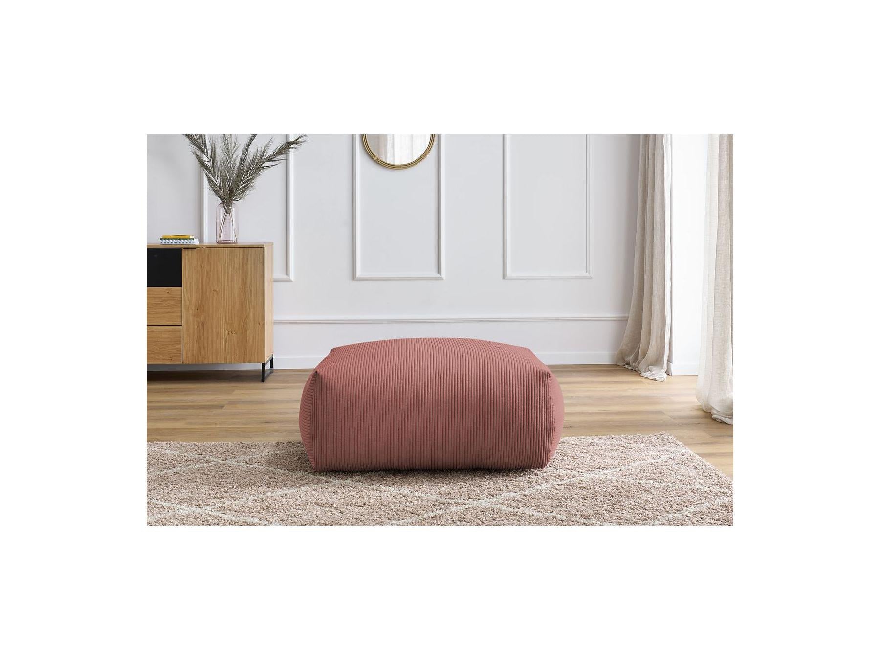 Voltaire - Pouf Carré - Velours Côtelé