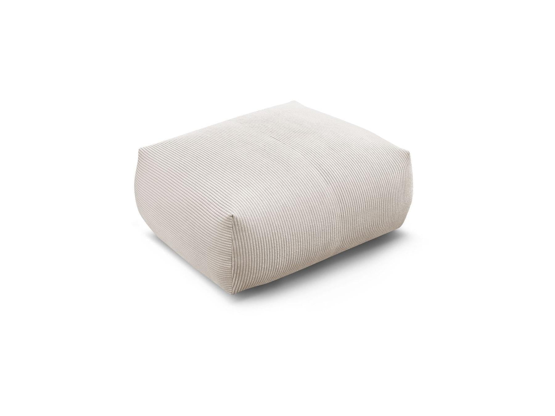 Voltaire - Pouf Carré - Velours Côtelé