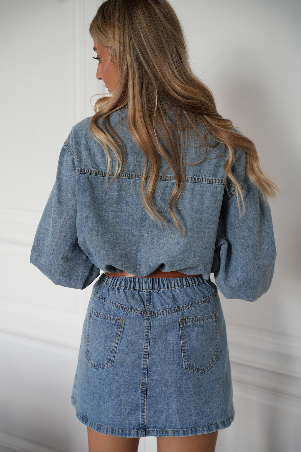 Robe En Jean Marguerite - Bleue