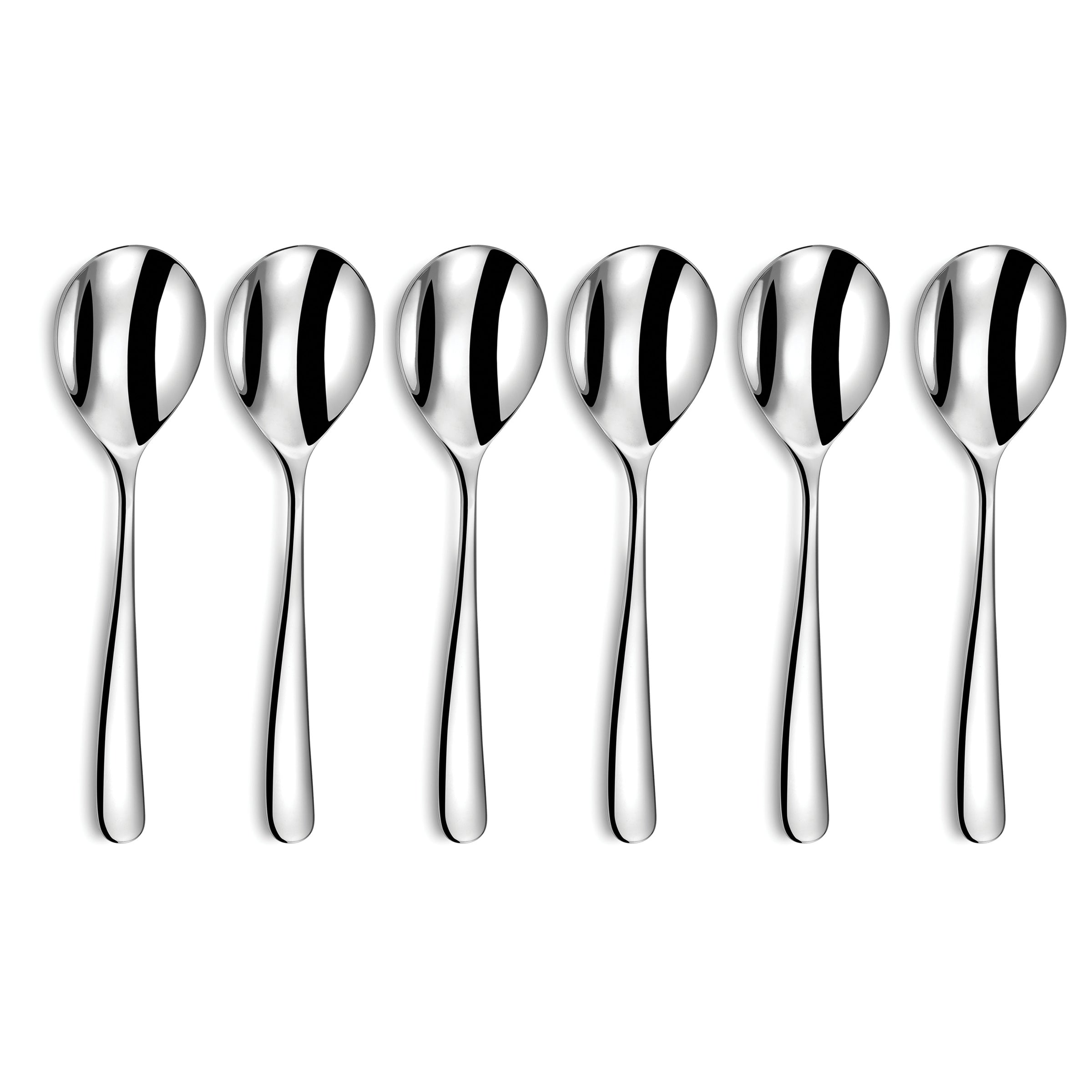 Gourmandine - 6 Cuillères Gourmandes - Acier Inoxydable - Inox