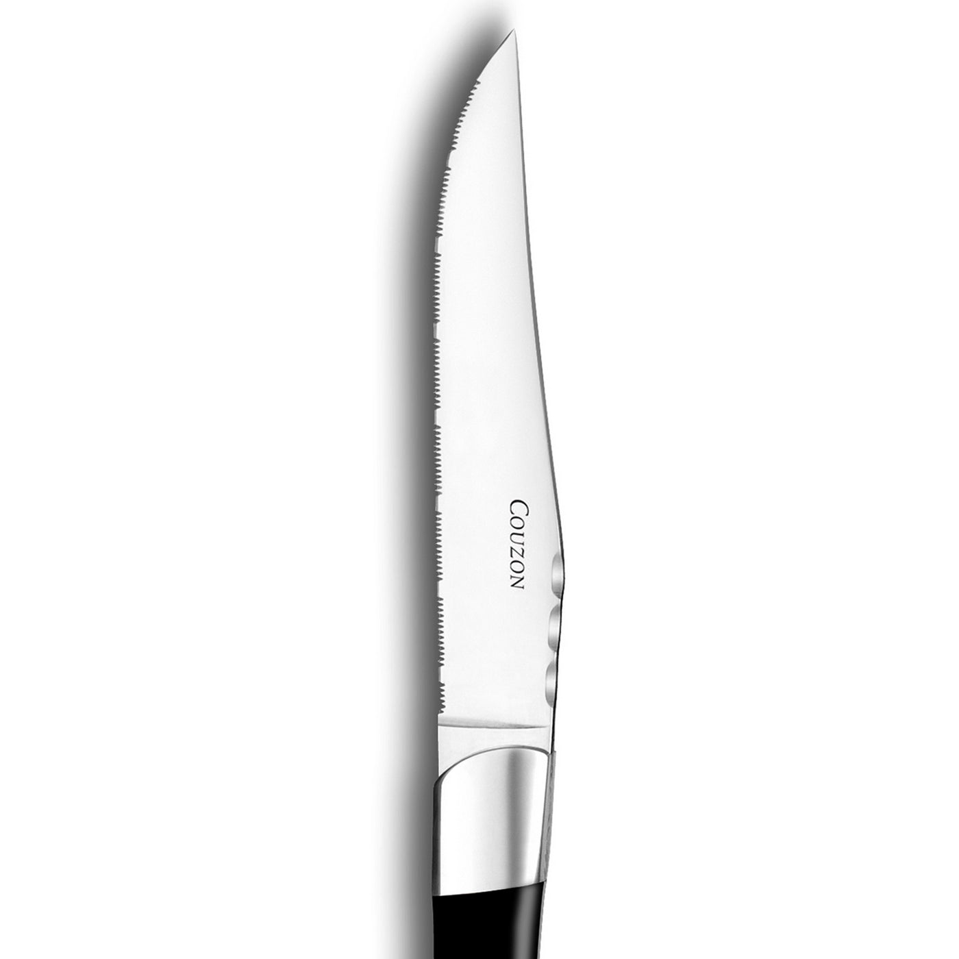 Riviera - Set 6 Couteaux Steak - Acier Inoxydable/Manche Abs - Noir