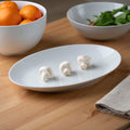 Côme - Plat Ovale 38 X 24 Cm - Porcelaine - Blanc