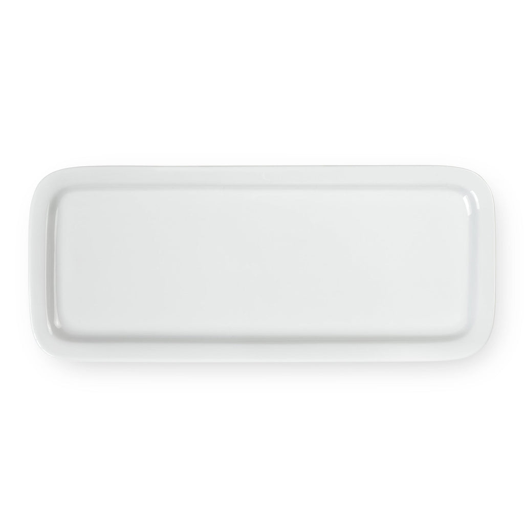 Côme - Plat À Cake 37 X 18.7 Cm - Porcelaine - Blanc