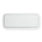 Côme - Plat À Cake 37 X 18.7 Cm - Porcelaine - Blanc