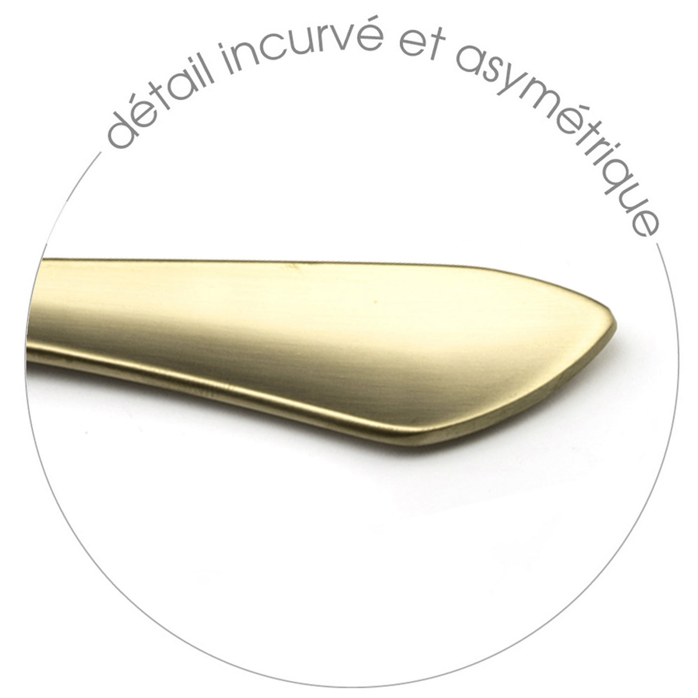 Intuition Champagne - Ménagère 32 Pièces - Acier Inoxydable - Champagne