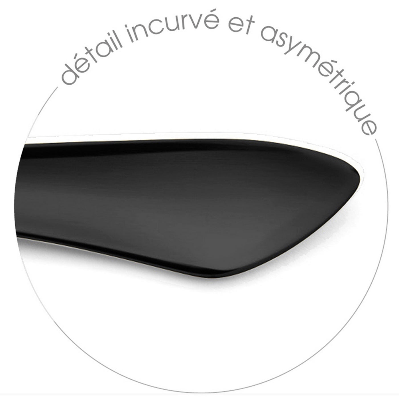 Intuition Noir - Ménagère 32 Pièces - Acier Inoxydable - Noir