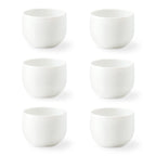 Côme - 6 Tasses Expresso - Porcelaine - Blanc