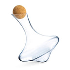 Toupie - Carafe 1.3 L Avec Bouchon En Liège - Verre Soufflé Bouche/Liège - Translucide