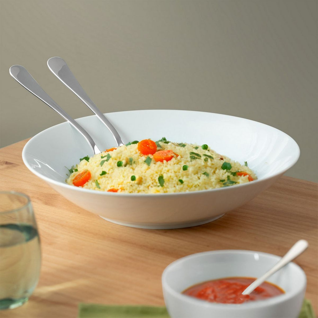 Côme - Plat Rond Creux 31 Cm - Porcelaine - Blanc