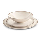 Yumi Beige - Service 18 Pièces - Grès - Beige