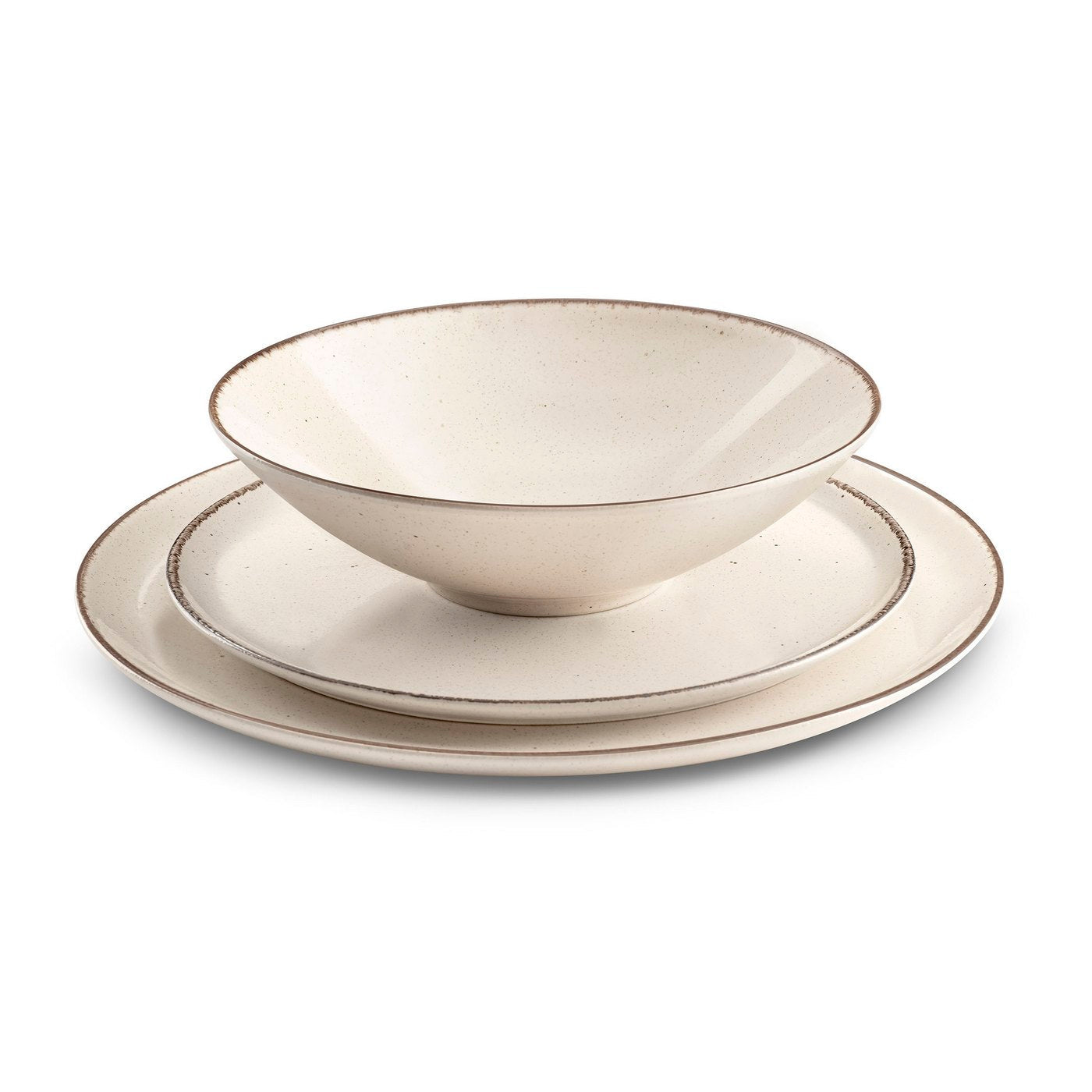Yumi Beige - Service 18 Pièces - Grès - Beige