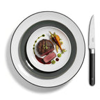Kasaro - Set 6 Couteaux Steak - Acier Molybdène-Vanadium X50Crmov15 - Noir