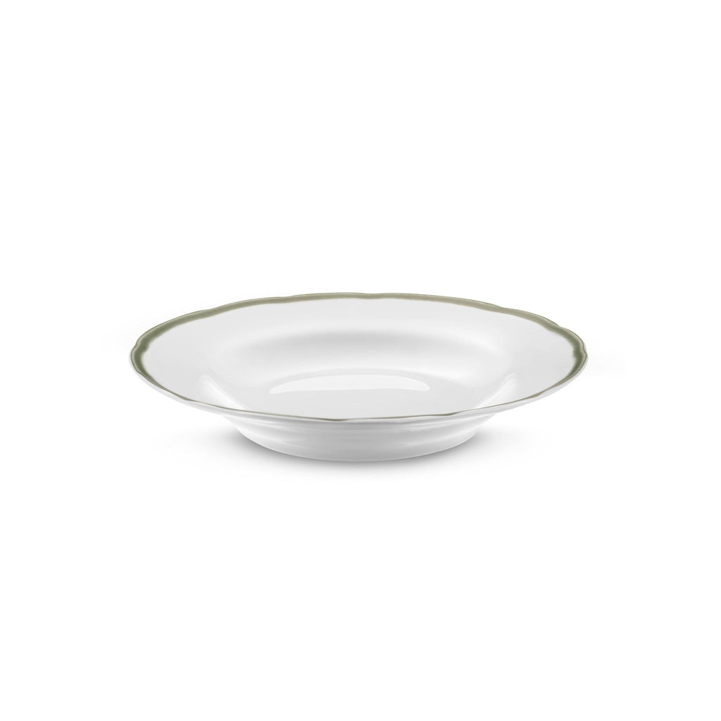 Scala Vert - Service 18 Pièces - Porcelaine - Blanc/Vert