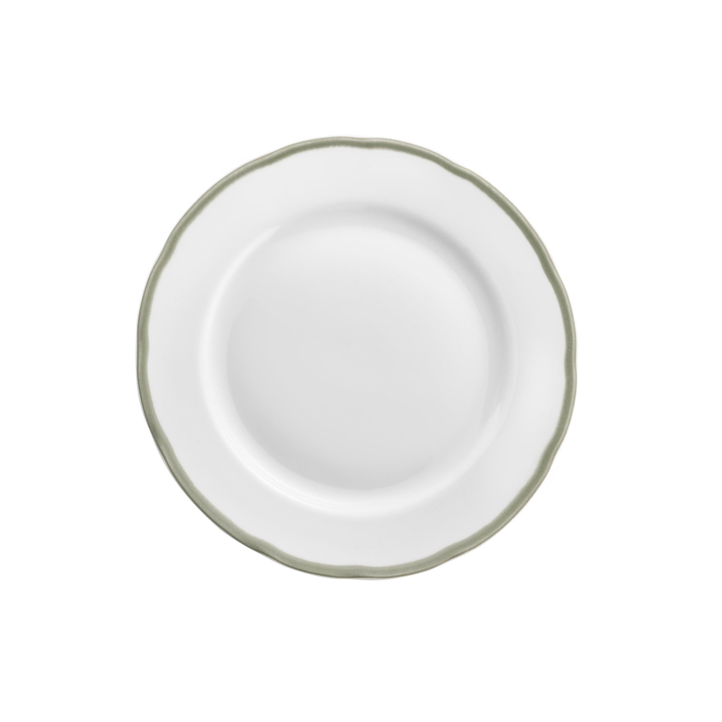 Scala Vert - Service 18 Pièces - Porcelaine - Blanc/Vert