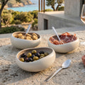 Kyma - 6 Coupelles 14cm - Porcelaine - Lin Alpilles