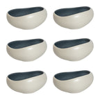 Kyma - 6 Coupelles 14cm - Porcelaine - Bleu Céou
