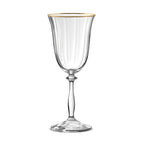 Altesse - Lot De 6 Verres À Pied 35Cl - Cristallin - Translucide/Bordure Dorée