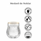 Altesse - Lot De 6 Gobelets 35Cl - Cristallin - Translucide/Bordure Dorée