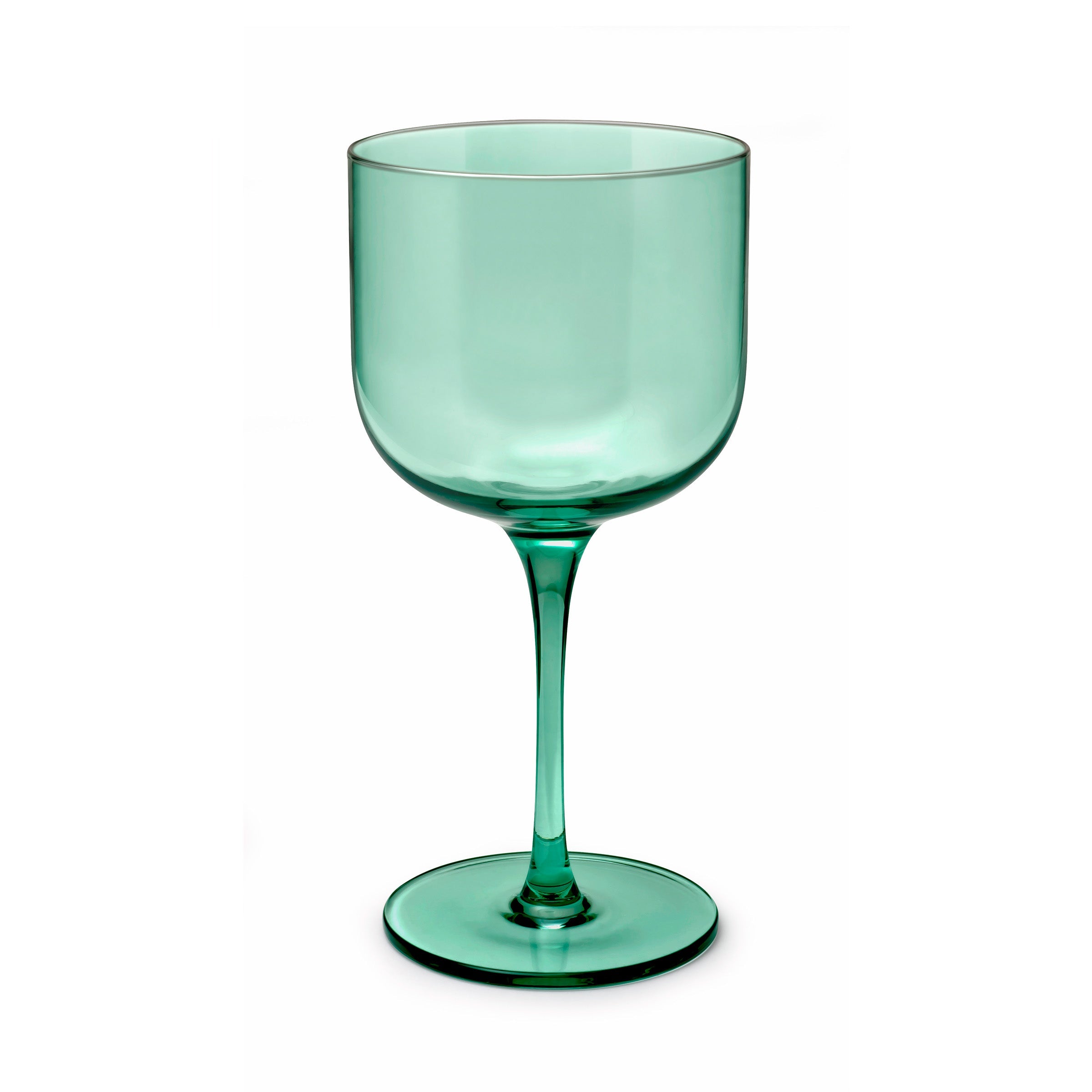 Eyden - Lot De 4 Verres À Pied 26 Cl - Verre Soufflé Bouche - Vert