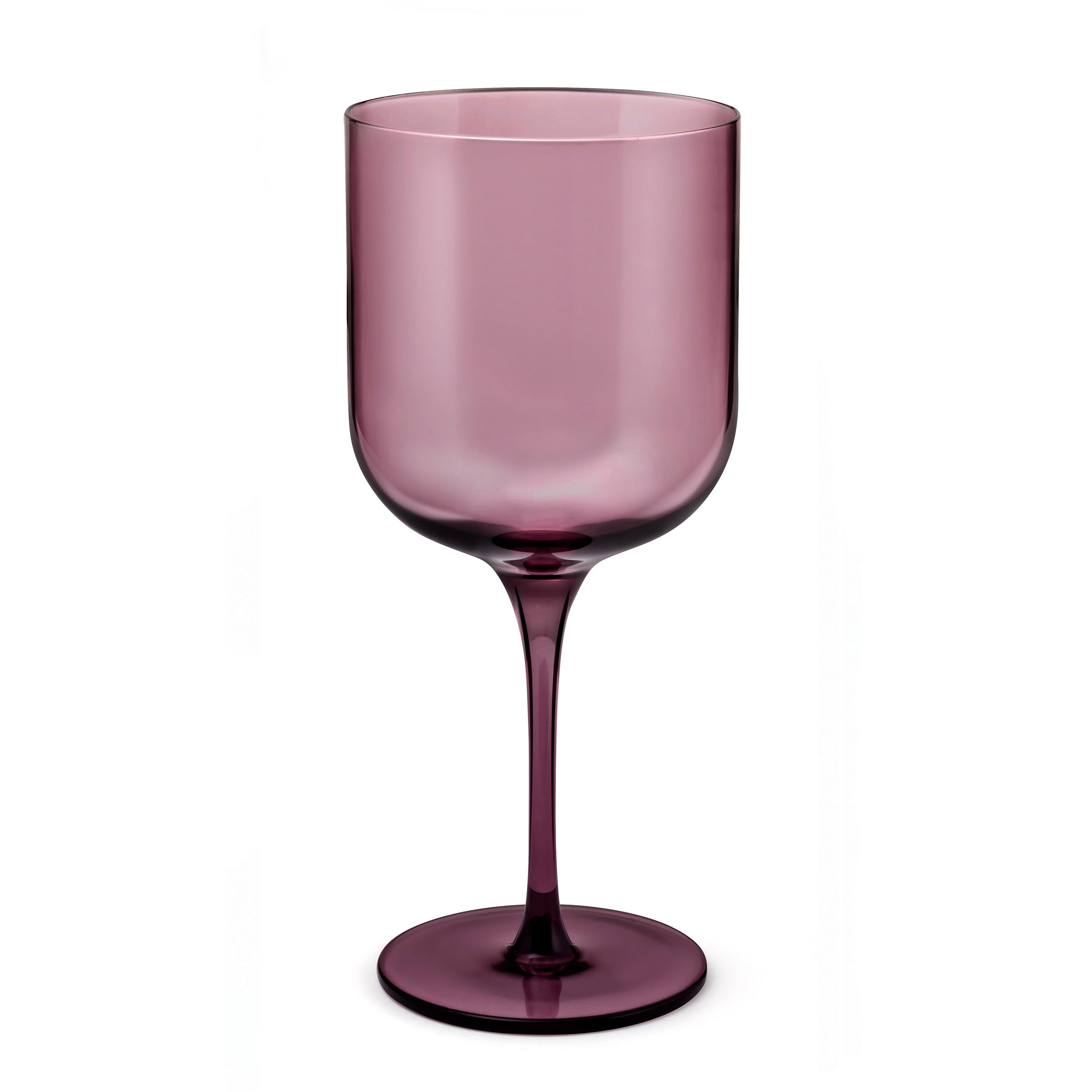 Eyden - Lot De 4 Verres À Pied 35 Cl - Verre Soufflé Bouche - Rose