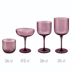 Eyden - Lot De 4 Coupes À Champagne 17 Cl - Verre Soufflé Bouche - Rose
