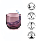 Eyden - Lot De 4 Gobelets 26 Cl - Verre Soufflé Bouche - Rose