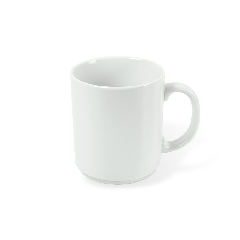 Côme - 6 Mugs - Porcelaine - Blanc
