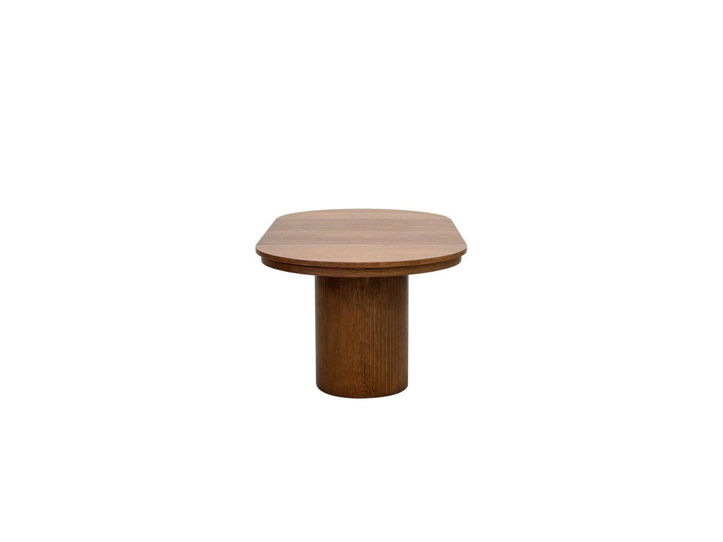 Prado - Table À Manger Ronde Extensible 110 À 210 Cm - Placage Chêne Massif
